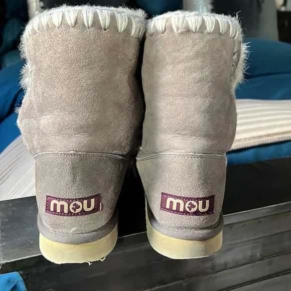 Grey Eskimo Dream Catcher lace up Mou Boots - Picture 4 of 15